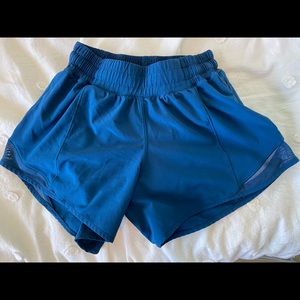 lululemon hotty hot short tall size 4 dark teal